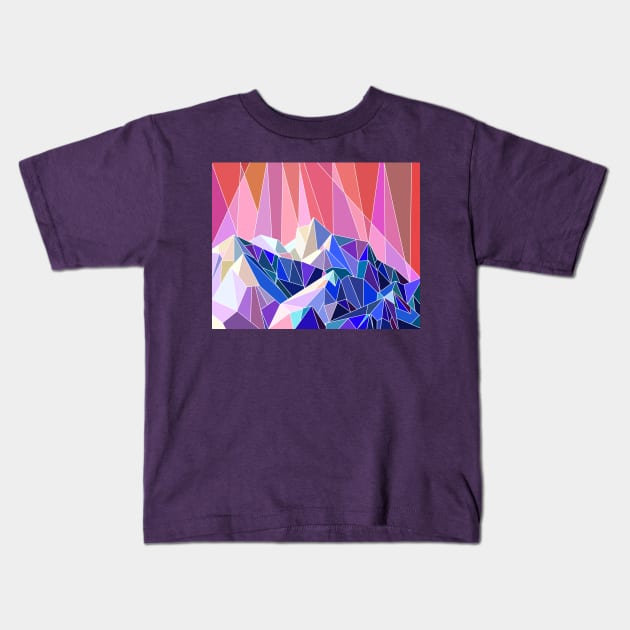 Mountains Kids T-Shirt by beesants